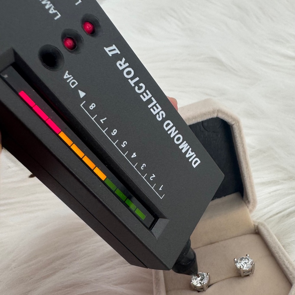 Moissanite Earrings - Picture 5 of 5